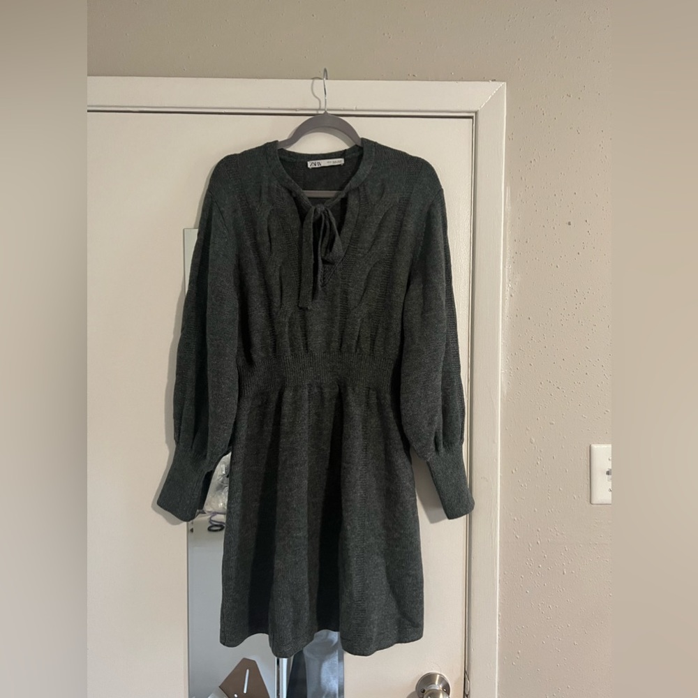 zara sweater dress